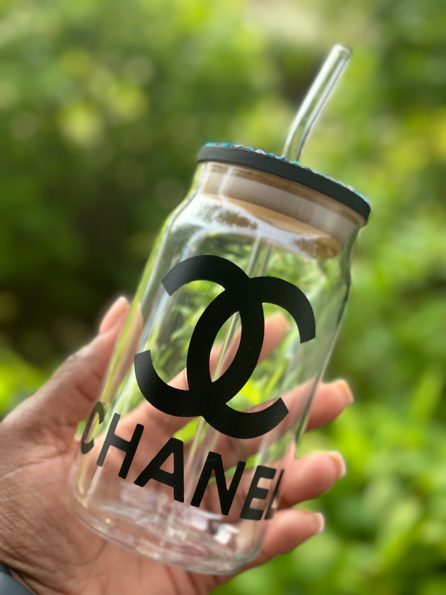 Chanel Inspired Glass